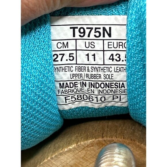 Asics Gel-Kanbarra 4 Womens Running Shoes Size 11 White Mesh W/ Teal & Lime - Picture 8 of 11